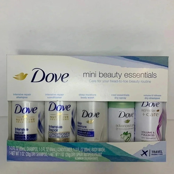 DOVE Beauty Essentials 5-Piece Set New - Picture 1 of 8